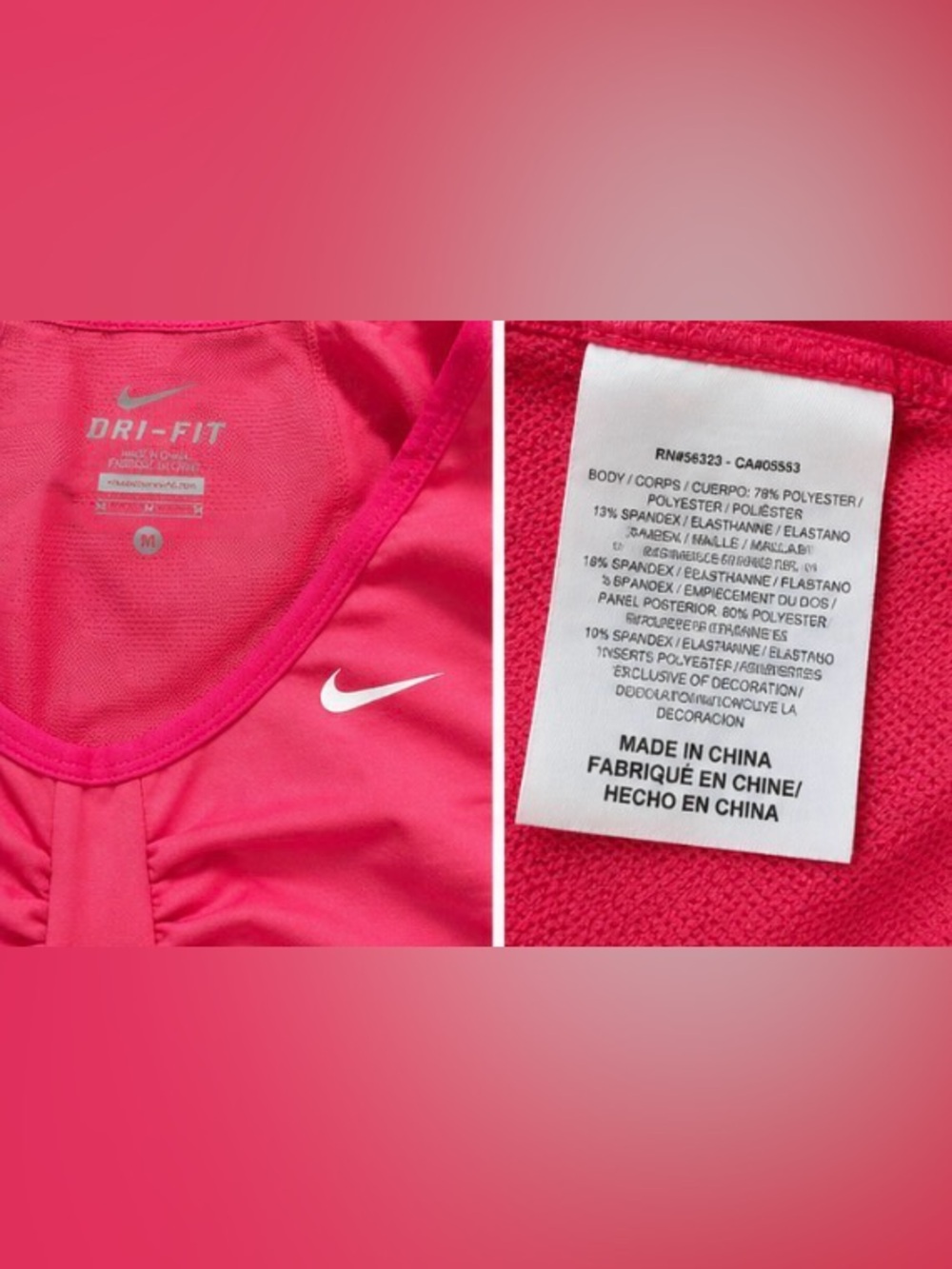 Nike Dri-FIT Pink Tennis Dress Pleated Hem Athletic Court Dress Size M - Picture 4 of 8